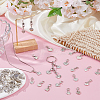 60Pcs 10 Styles Valentine's Day Heart Alloy Pendant Decorations HJEW-FH00290-4