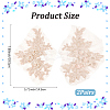 Flower Shape Polyester Embroidery Sew on Flower Appliques DIY-WH20032-60A-2