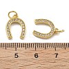 Brass Micro Pave Cubic Zirconia Pendants KK-U060-23G-01-3