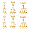 6Pcs 3 Styles 304 Stainless Steel Tube Multi-Strand Links FIND-HS00002-1