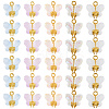 30Pcs 5 Colors Glass Pendants GLAA-SC0002-58-1