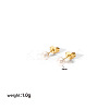Elegant 304 Stainless Steel Imitation Pearl Stud Earrings NB5919-1-1