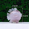 Natural Agate Geode Carved Healing Fish Figurines PW-WG92133-01-2