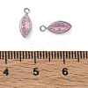 Brass Pave Cubic Zirconia Charms CU-CBABEB3-06P-4