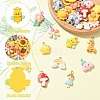 30Pcs 15 Styles Opaque Resin Pendants RESI-YW0003-30-2