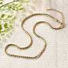 304 Stainless Steel Rope Chain Necklaces for Women LS-NJEW-Q026-02G-1