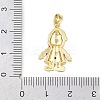 Christmas Brass Micro Pave Cubic Zirconia Pendants KK-H518-02A-G-3