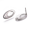 Non-Tarnish 304 Stainless Steel Stud Earring Findings LS-X-STAS-E482-01P-1