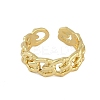 Hollow Rack Plating Brass Open Cuff Rings RJEW-D080-02G-2