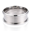 201 Stainless Steel Grooved Finger Ring for Men Women STAS-WH0039-10E-P-1
