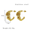 304 Stainless Steel Twist Stud Earrings GC6051-1-4