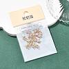 SHEGRACE Brass Pave Cubic Zirconia Horse Eye Connector Charms XGRQ2O431-436C-G-6