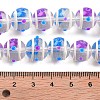 Glass with Enamel Beads Strands GLAA-M047-01G-4