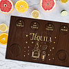 Wood Shot Glasses Tray AJEW-WH0423-004-6