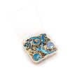 80Pcs 10 Style Celestial Alloy Enamel Pendants ENAM-LS0001-30-7