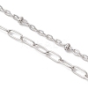 304 Stainless Steel Cable Chain Satellite Chain Bracelet Making AJEW-JB01515-01-3