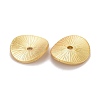 Textured Brass Beads X-KK-Z024-01G-2
