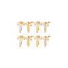 4 Pairs Brass with Cubic Zirconia Stud Earrings for Women EJEW-BC0001-17G-7