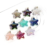 10Pcs UV Plated Iridescent Opaque Resin Pendants PW-WG9DE9F-11-2