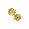 2Pcs Alloy with Rhinestone Handicraft Beading Appliques AJEW-FG0004-29E-7