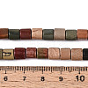 Natural Polychrome Jasper/Picasso Stone/Picasso Jasper Beads Strands G-T141-87A-5