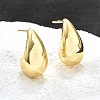 Brass Half Hoop Earrings LS-EJEW-H104-18G-1