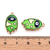 304 Stainless Steel Enamel Pendants X1-STAS-T068-06-3