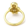 Penguin Cubic Zirconia Adjustable Rings RJEW-K247-01G-2