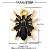 304 Stainless Steel Enamel Pendants STAS-OY001-82G-2