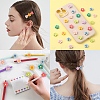 70Pcs 7 Colors Opaque Resin Cabochons CRES-CJ0001-52-7