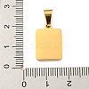 PVD Vacuum Plating 304 Stainless Steel Pave Natural White Shell Pendants STAS-S130-03G-S-3