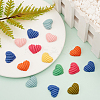 40Pcs 8 Colors Resin Cabochons RESI-CJ0001-193-5