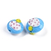 Handmade Lampwork Bumpy Beads Strands LAMP-Q002-02F-3