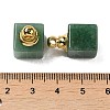 Natural Green Aventurine Perfume Bottle Pendants G-Z039-04G-01-3
