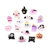 Halloween Theme Printed Opaque Resin Cabochons CRES-T025-19-1