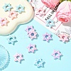 15Pcs UV Plating Acrylic Beads PACR-YW0001-43-4