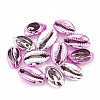 Electroplated Natural Cowrie Shell Beads X-SSHEL-S258-06D-1