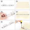 Carbon Steel 6 Ring & 4 Ring Loose Leaf Book Binder Hinged Clamp FIND-NB0002-38-5