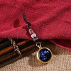 Luminous Brass & Lampwork Twelve Zodiac Turning Pendant Decorations LUMI-PW0004-019E-1