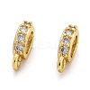 Brass Micro Pave Cubic Zirconia Tube Bails X-ZIRC-H119-11G-1