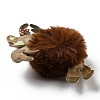 Imitation Rex Rabbit Fur & PU Leather Christmas Reindeer Pendant Keychain LS-KEYC-K018-02KCG-03-3