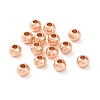 Rack Plating Brass Spacer Beads KKB-I709-03D-RG-2