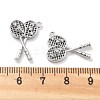 Rack Plating Brass Clear Cubic Zirconia Pendants KK-M102-16G-B-3