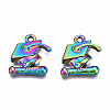 Rainbow Color Alloy Pendants PALLOY-N163-108-NR-2