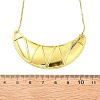 Brass Big Horn Pendant Box Chain Necklaces NJEW-L068-01G-5