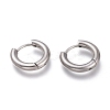 Tarnish Resistant 201 Stainless Steel Huggie Hoop Earrings EJEW-L256-05B-P-1