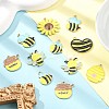 14Pcs 7 Styles Bees Theme Alloy Enamel Pandants FIND-FP0002-83-6