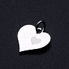 Non-Tarnish Valentine's Day 201 Stainless Steel Charms STAS-T049-T678-1-2