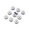 Brass Grade A Rhinestone Spacer Beads RSB035NF-15-5