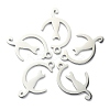 10Pcs 201 Stainless Steel Kitten Pendants STAS-CJ0002-20-7